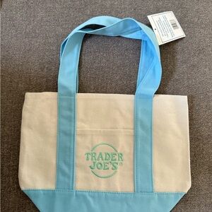Blue and Cream Trader Joe’s Tote Bag